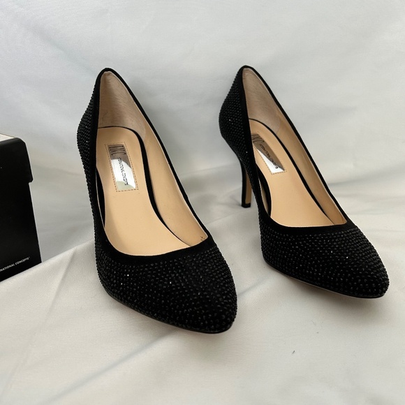INC International Concepts Black‎ Embellished Pointed Toe Pumps, Size 6M - Picture 8 of 8